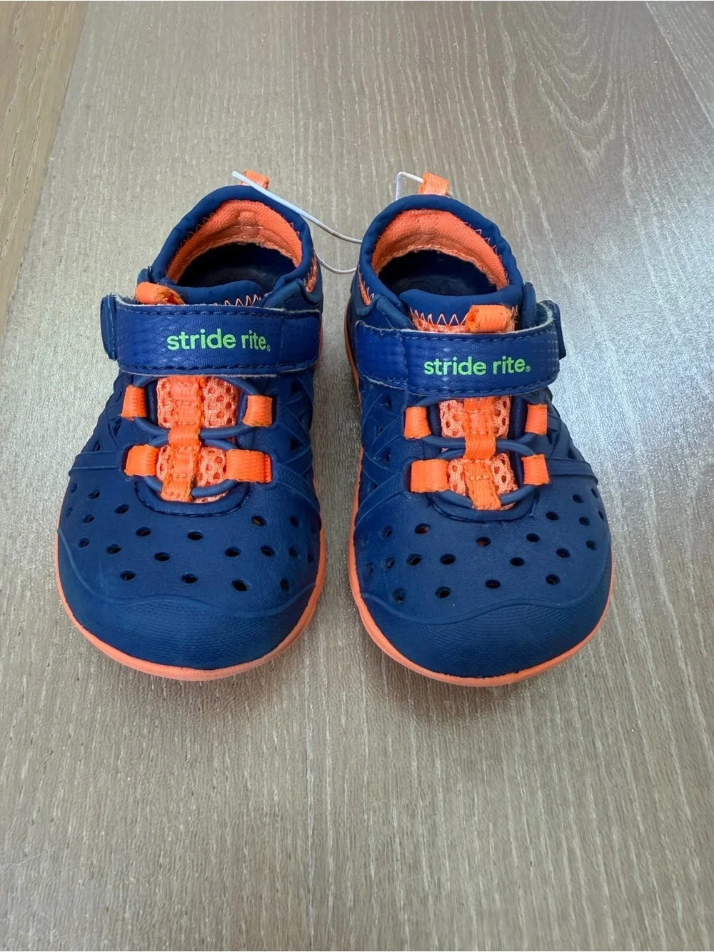 Stride Rite Navy and Orange Water Shoes for Kids